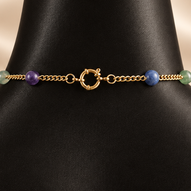 Sophia Necklace - Blue Aventurine