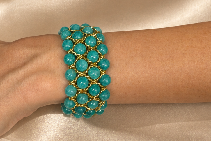 Aura Bracelet - Peruvian Amazonite