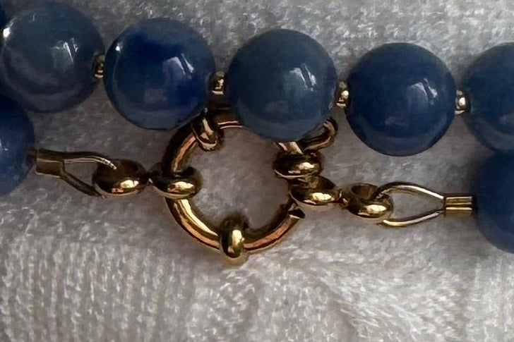 Sautoir Yalin - Aventurine bleue
