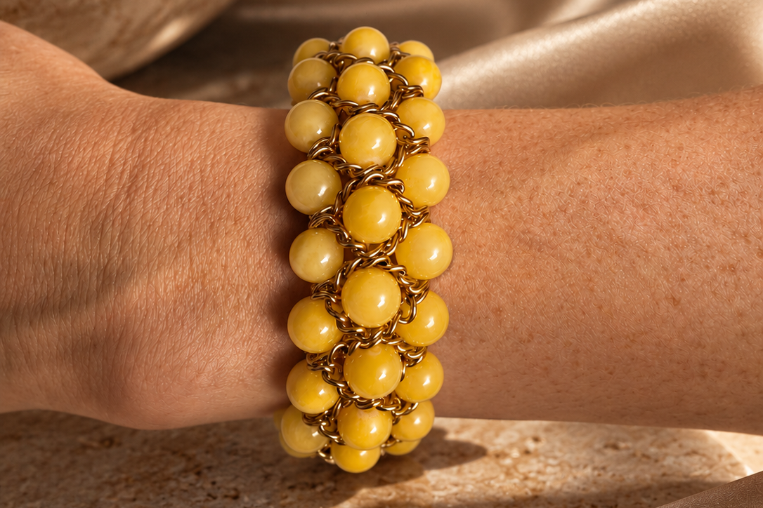 Aura Bracelet - Yellow Calcite