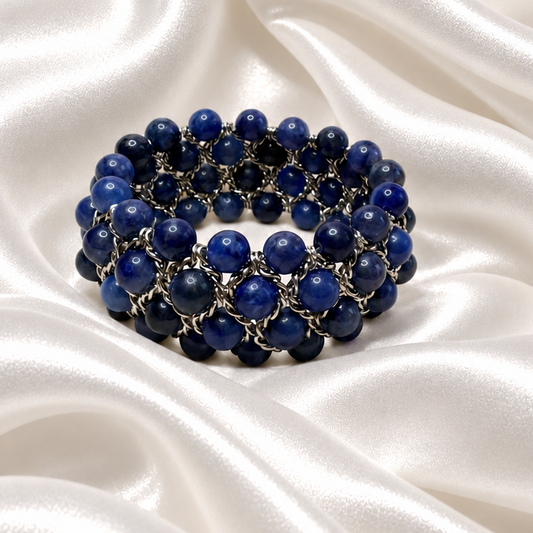 Bracelet Aura - Aventurine bleue foncée