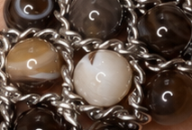 Aura Bracelet - Banded brown agate