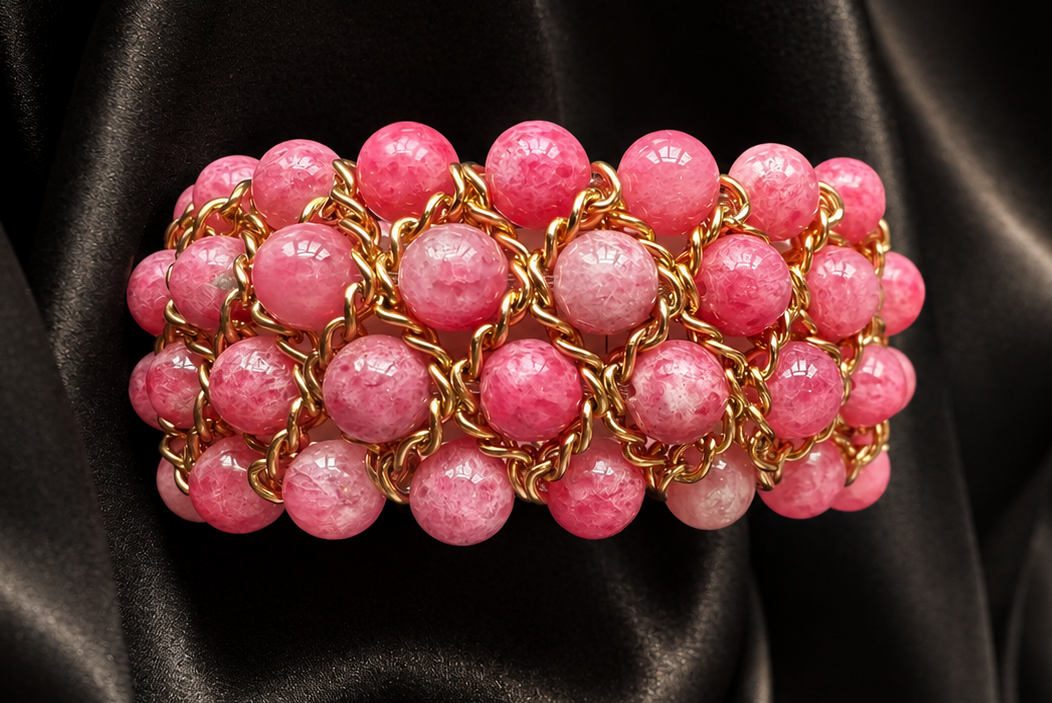 Aura Bracelet - Pink jade