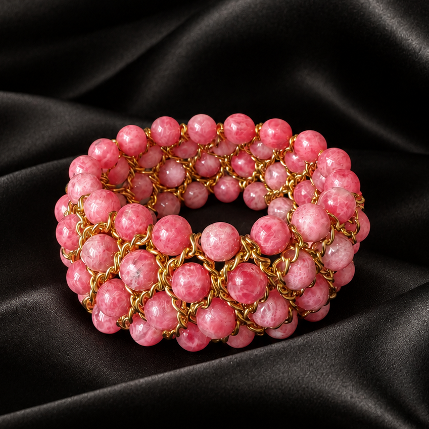 Aura Bracelet - Pink jade