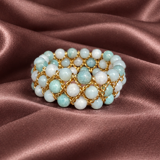 Bracelet Aura - Amazonite et Pierre de lune