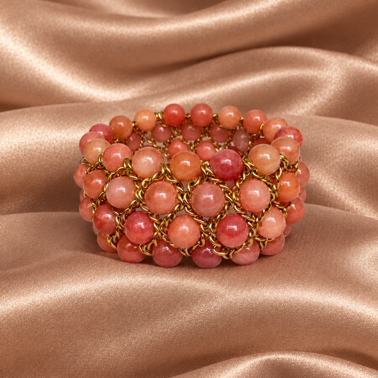 Bracelet Aura - Calcite orange