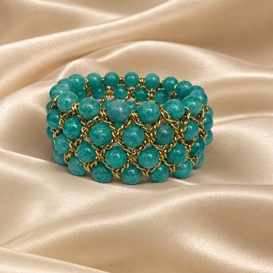 Aura Bracelet - Peruvian Amazonite