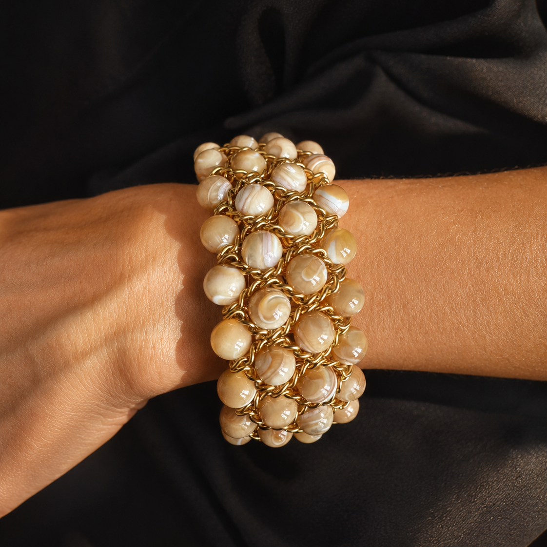 Aura Bracelet - Golden Mother-of-Pearl