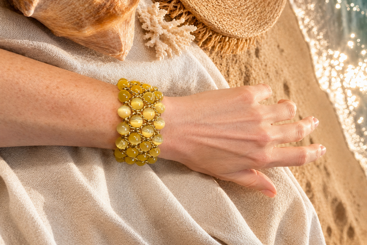 Aura Bracelet - Yellow Selenite