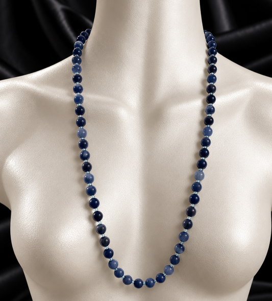 Collier Yalin - Aventurine bleue et Aigue-marine