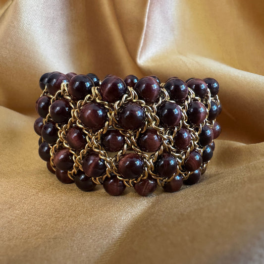 Bracelet Aura - Oeil de taureau - cinq rangs
