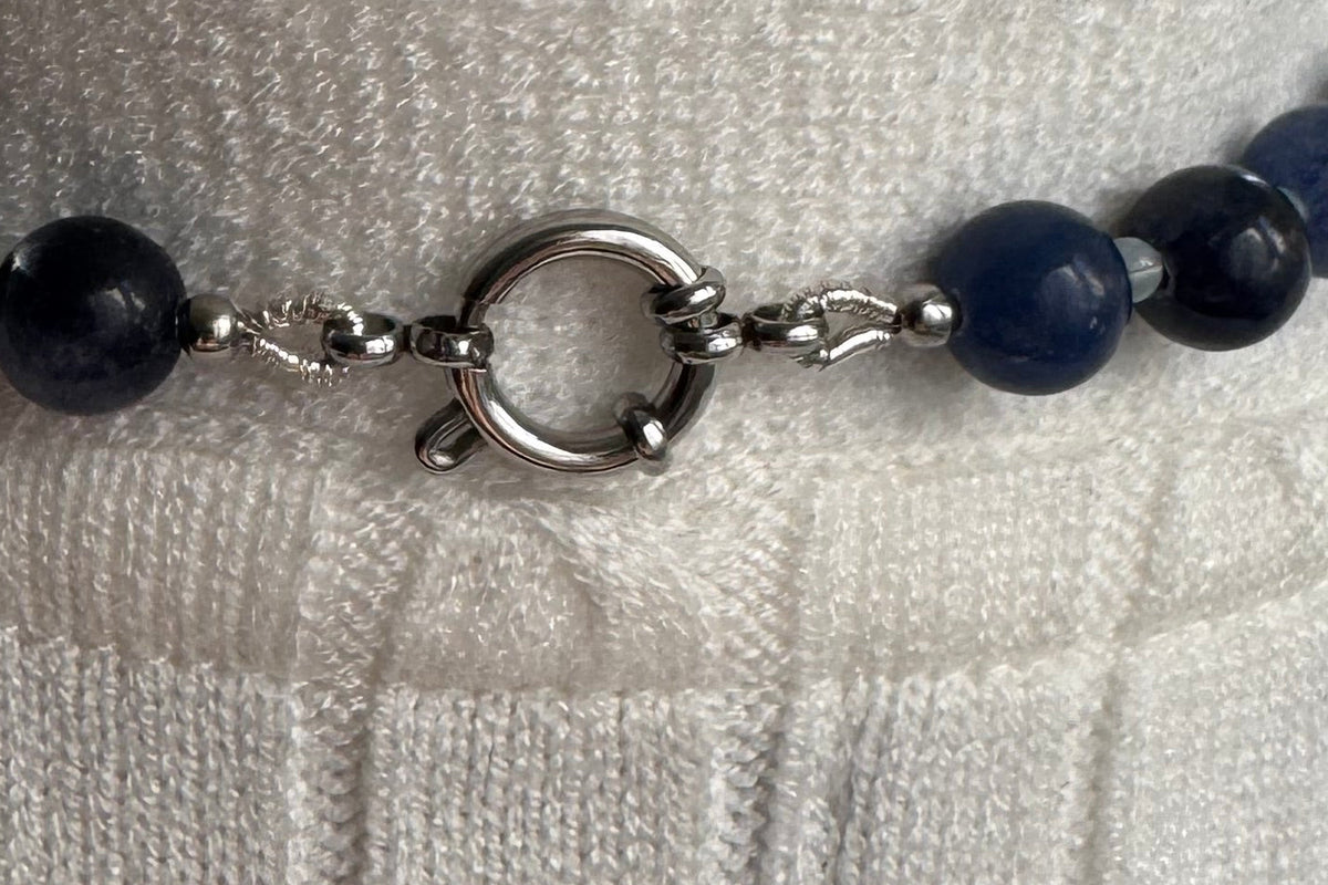 Collier Yalin - Aventurine bleue et Aigue-marine