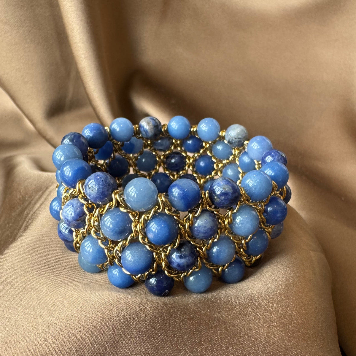 Bracelet Aura - Aventurine bleue et Sodalite