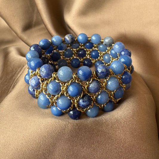 Bracelet Aura - Aventurine bleue et Sodalite