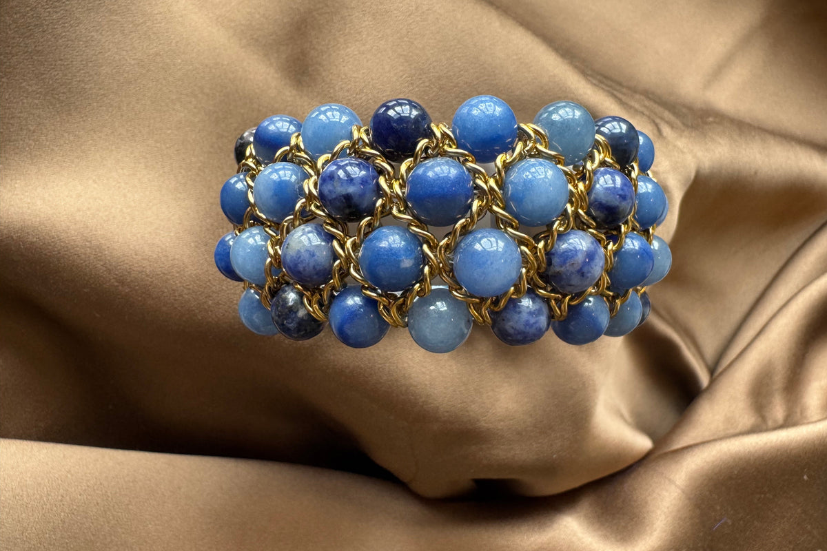 Bracelet Aura - Aventurine bleue et Sodalite