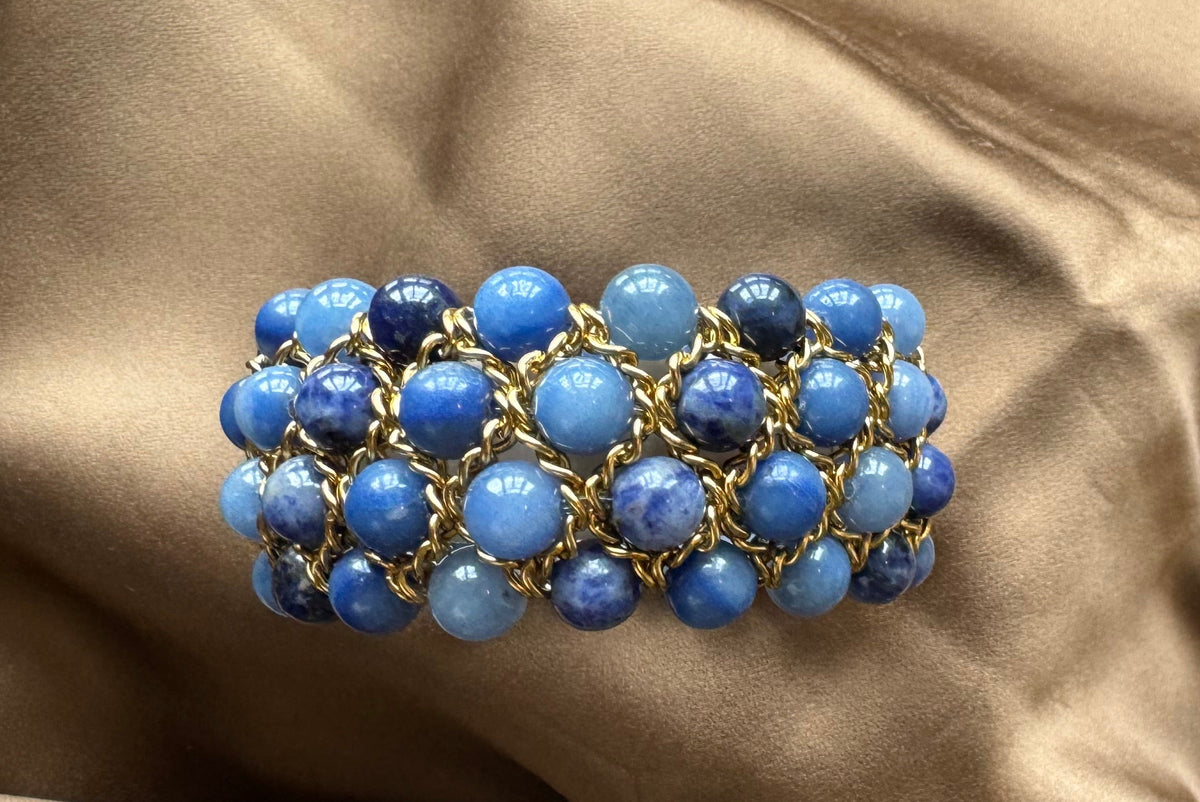 Bracelet Aura - Aventurine bleue et Sodalite