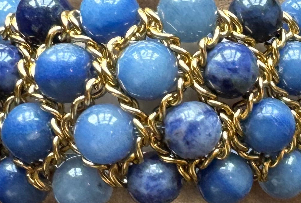 Bracelet Aura - Aventurine bleue et Sodalite