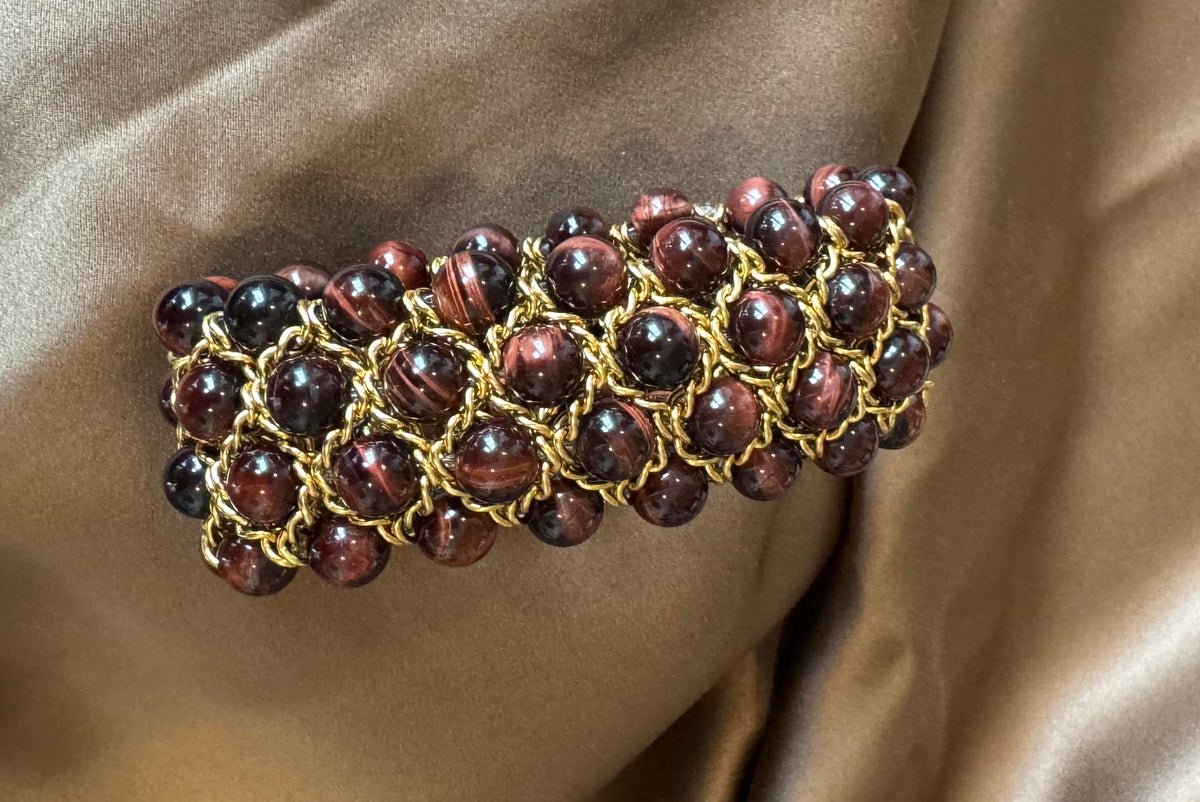 Bracelet Aura - Oeil de taureau - quatre rangs