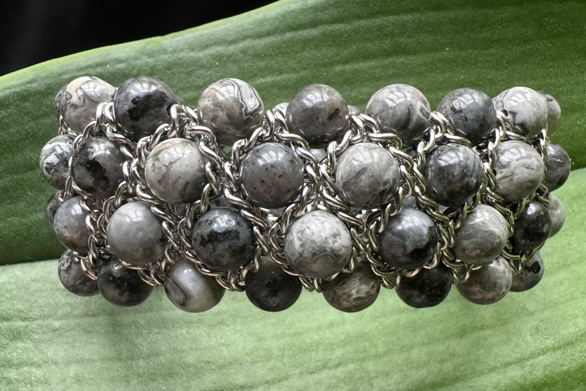 Aura Bracelet - Jasper and Lavakite