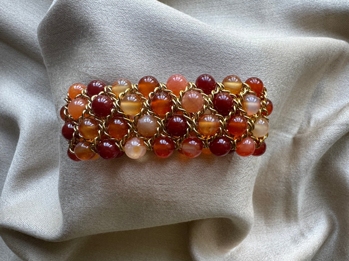 Aura Bracelet - Carnelian and Red Agate
