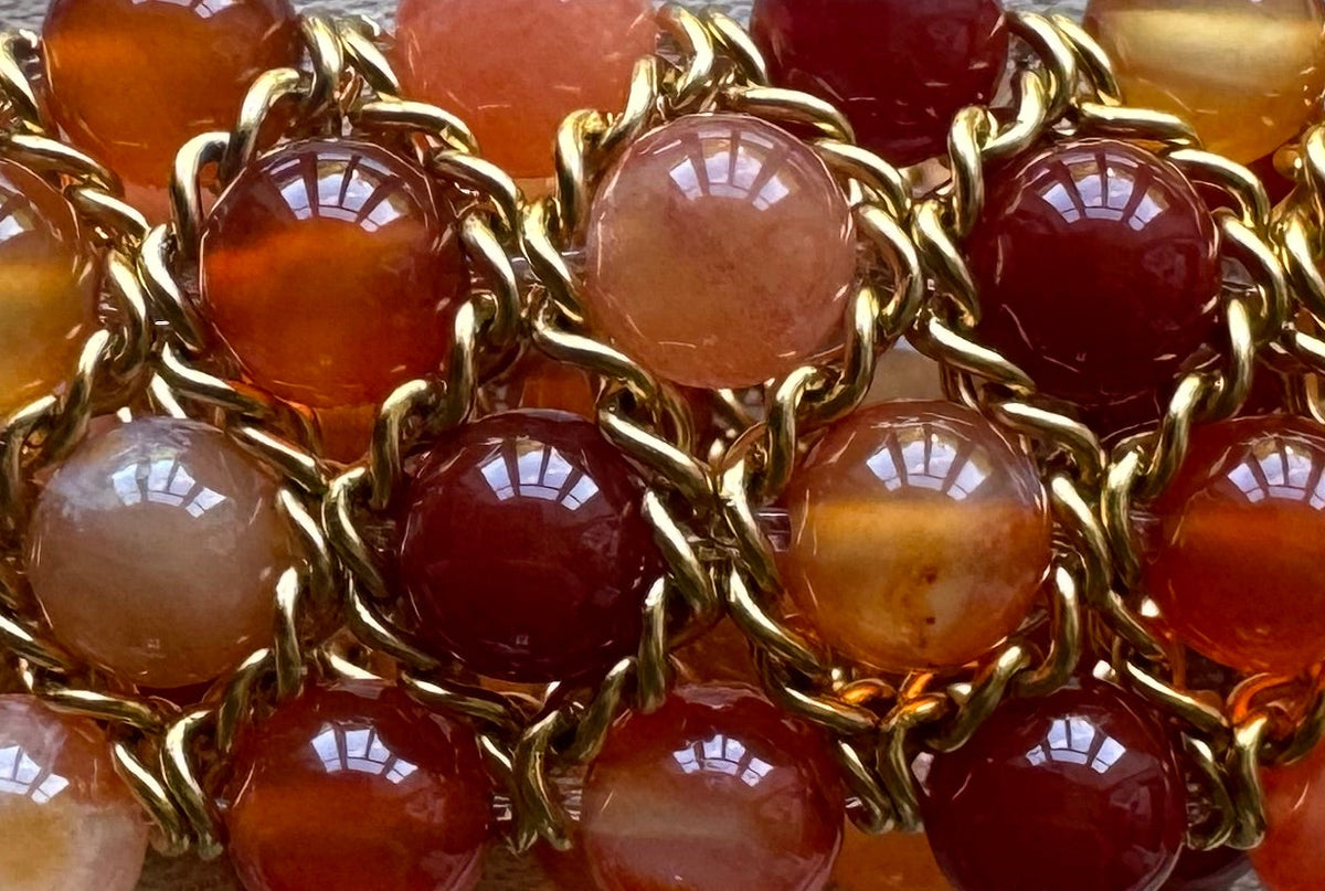Aura Bracelet - Carnelian and Red Agate
