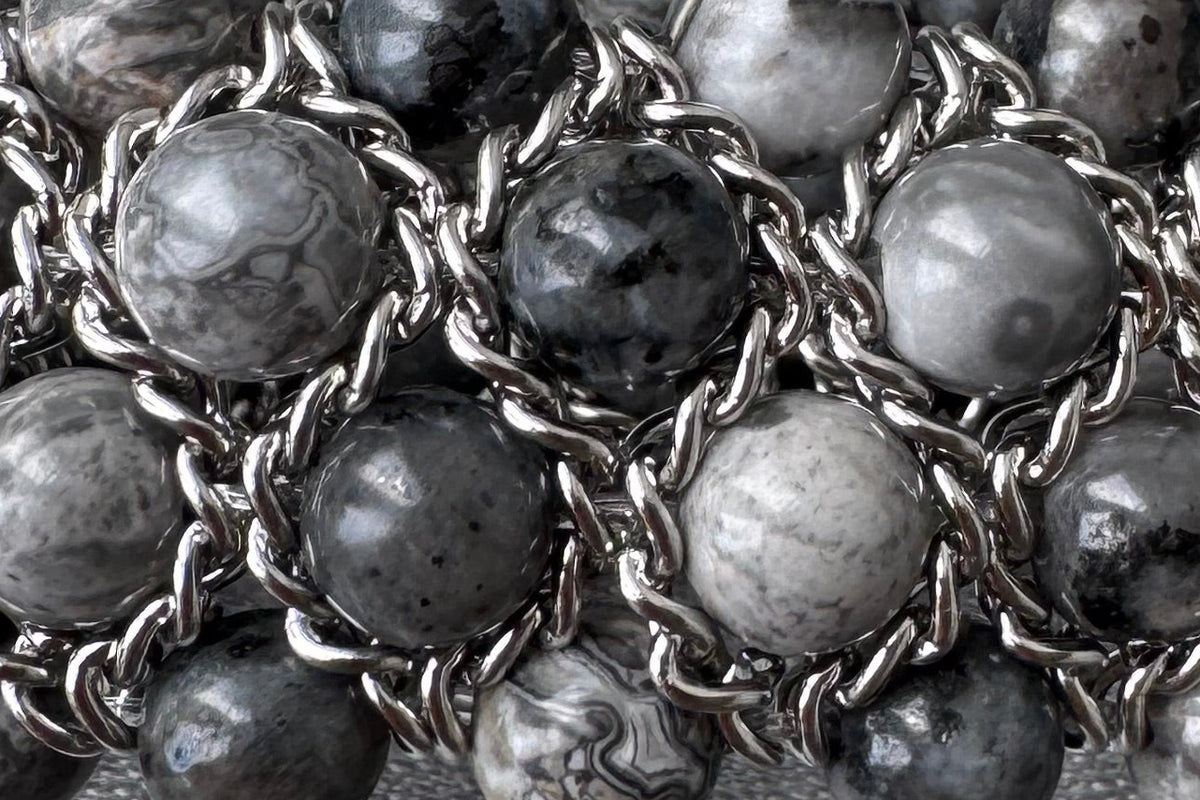 Aura Bracelet - Jasper and Lavakite