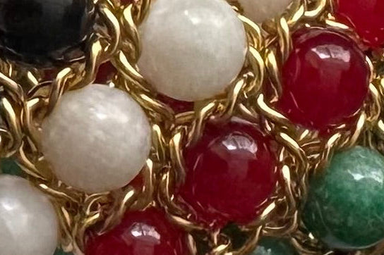 Aura Bracelet - Agate, Moonstone, Tourmaline and Fuchsite