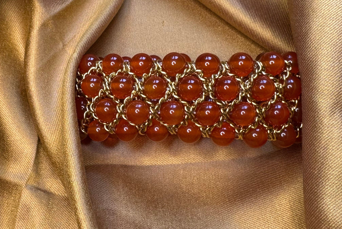 Aura Bracelet - Orange Agate