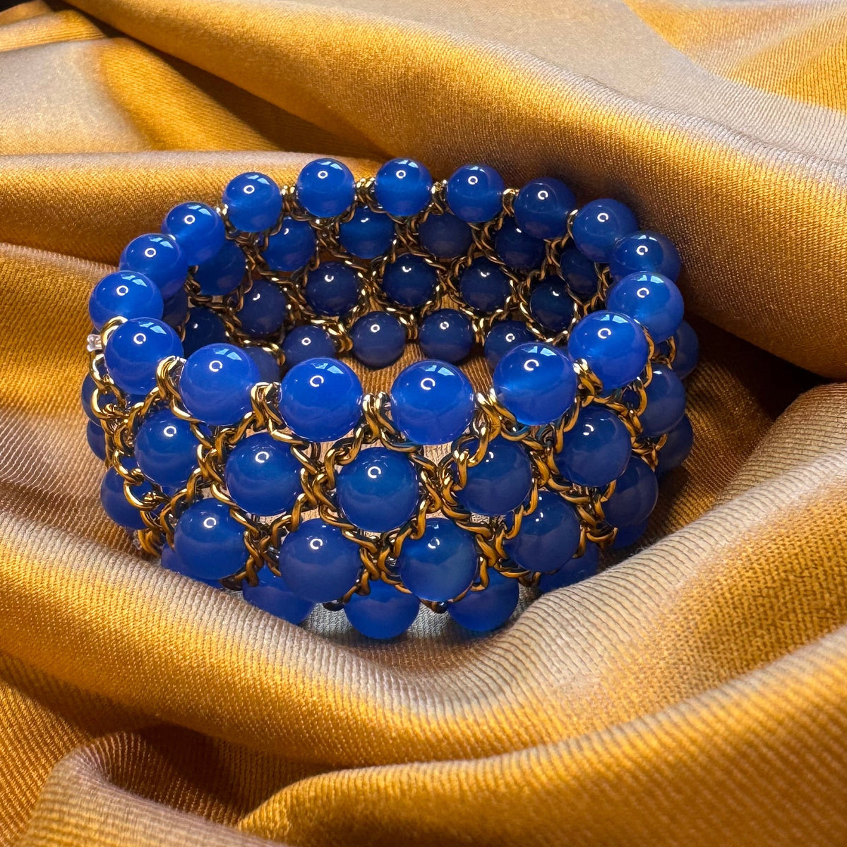 Bracelet Aura - Agate bleue