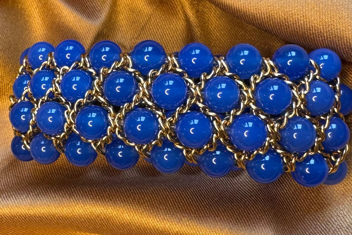 Bracelet Aura - Agate bleue