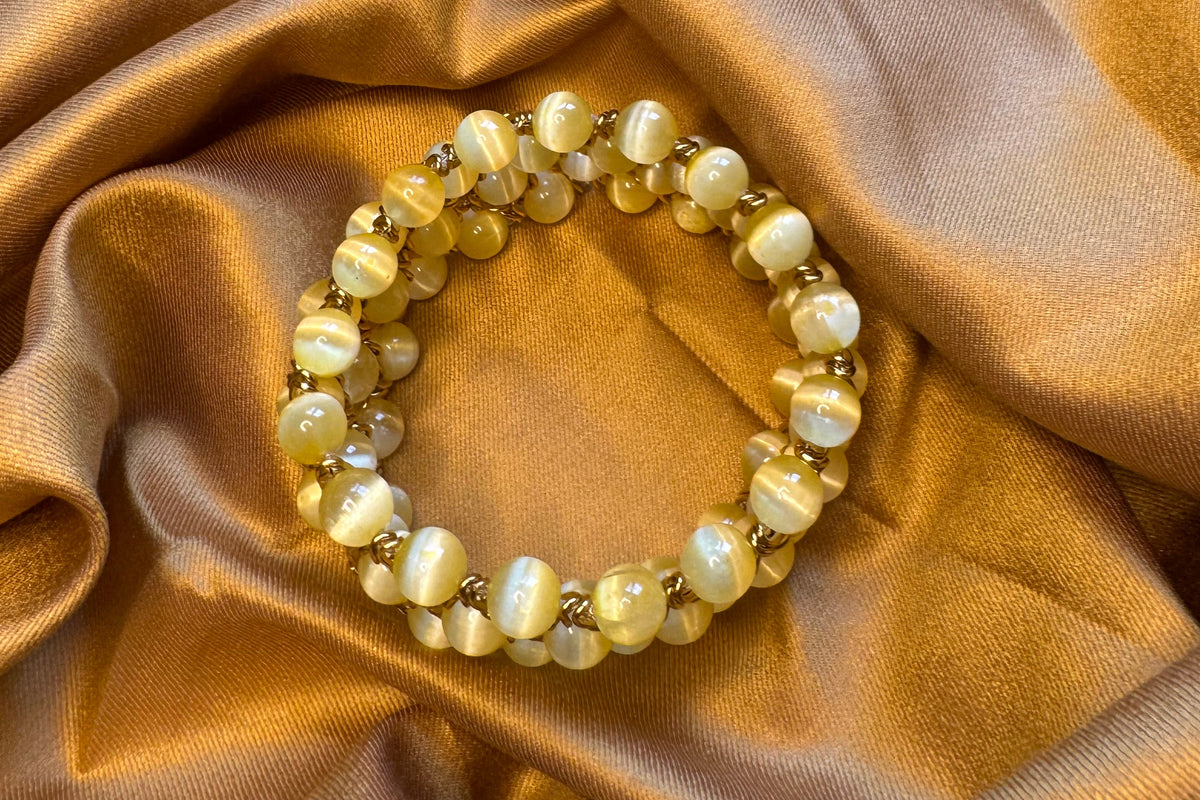 Aura Bracelet - Yellow Selenite