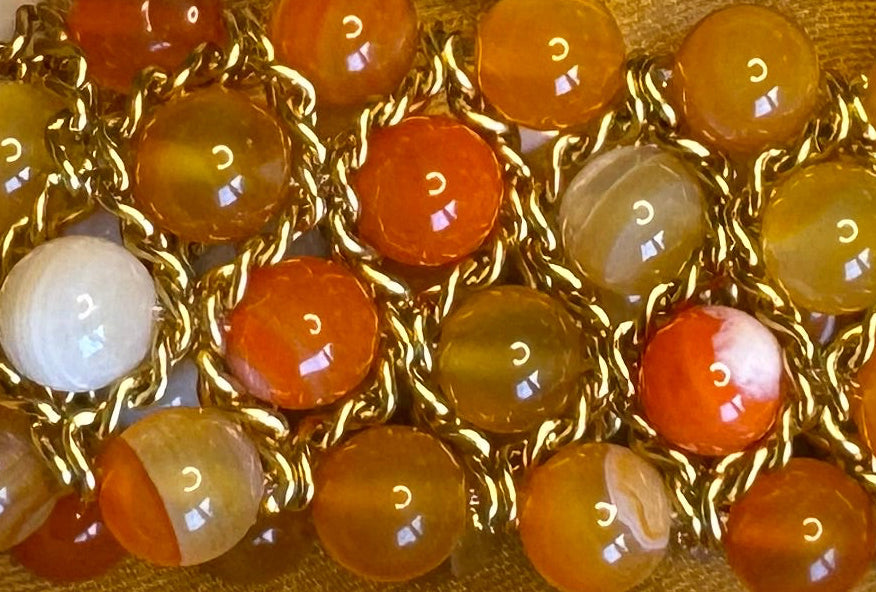 Aura Bracelet - Multicoloured Carnelian